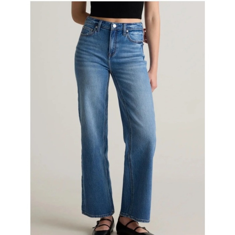 Quince Bella Stretch Relaxed Straight Jeans Womens Size 29 NWT Casual Minimalist